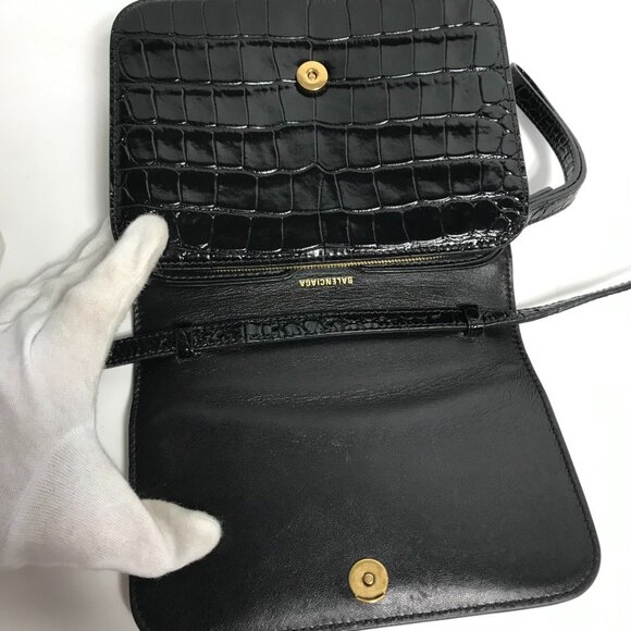 BALENCIAGA Black Shoulder Bag - Picture 9 of 12